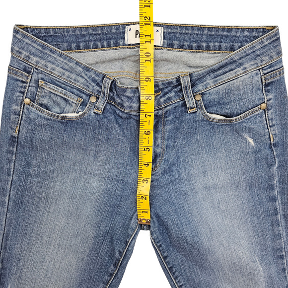 Paige Jeans Womens Size 29 Verdugo Ankle Skinny Distressed Mid Rise Light Wash - Picture 16 of 16
